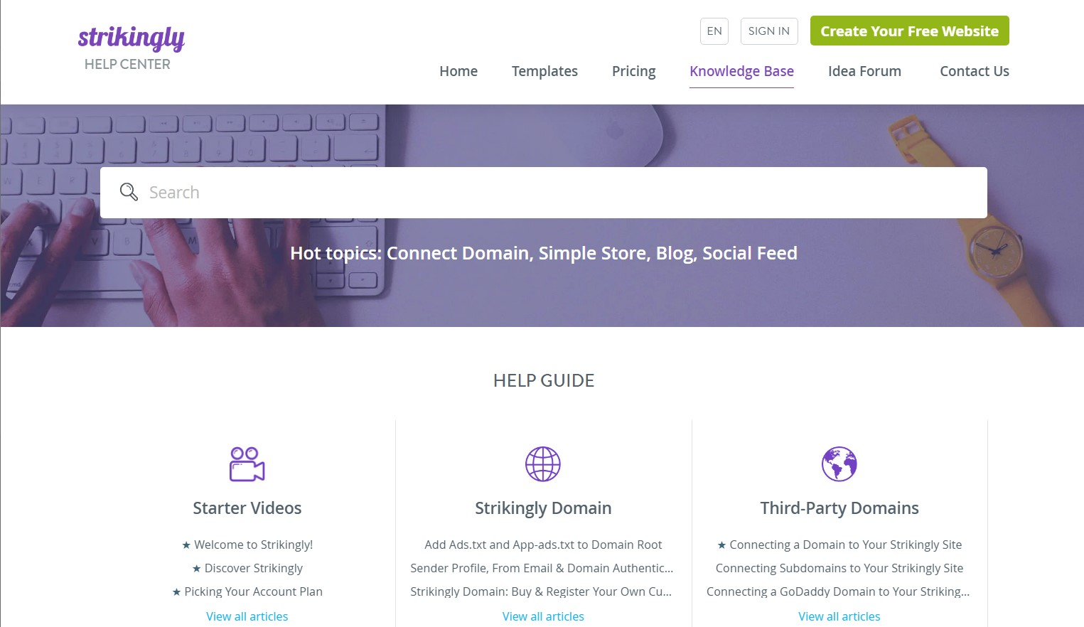 Strikingly Support Center Strikingly Support Center
